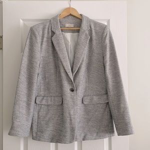 LOFT Navy/White Blazer, Size 14